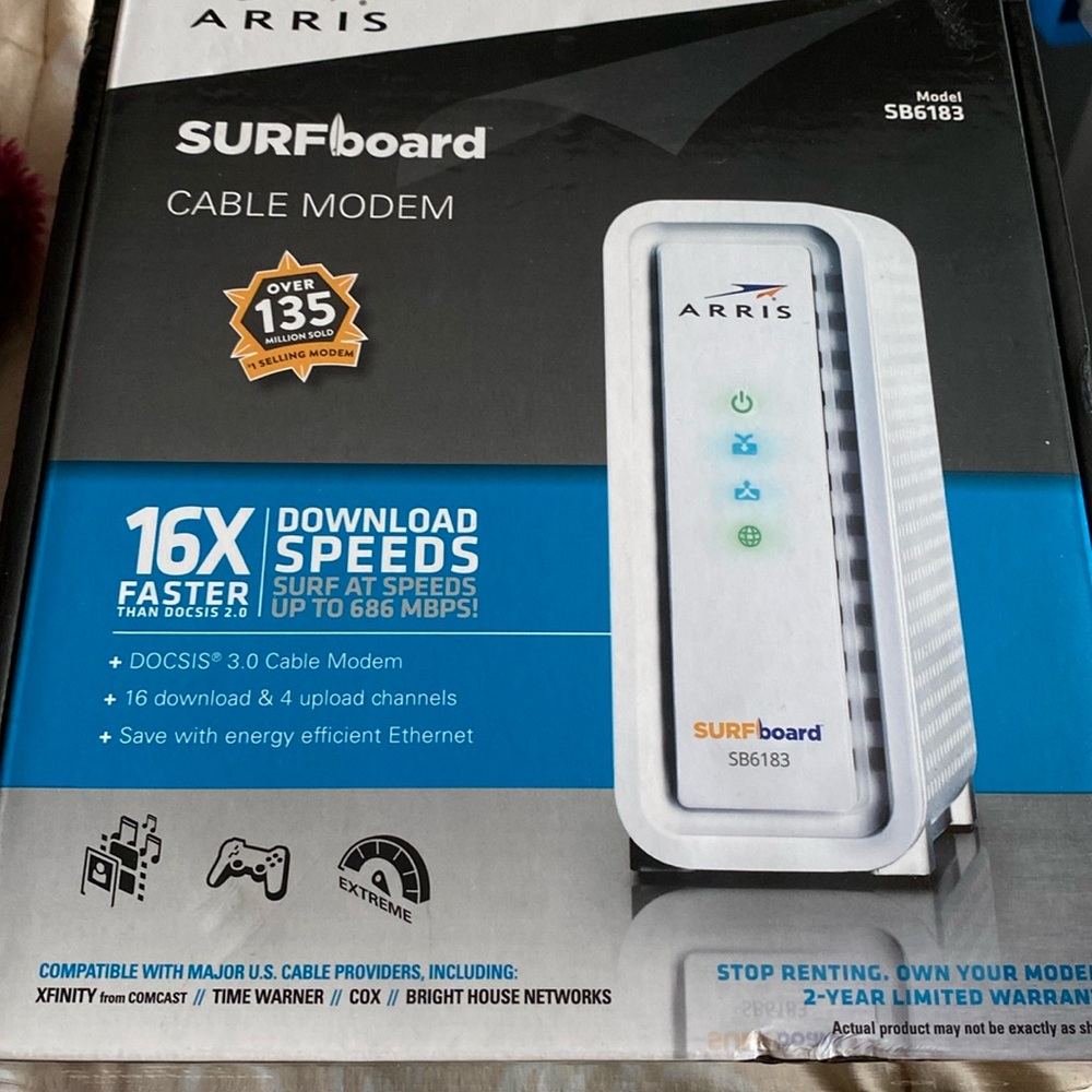 New Arris router  open box